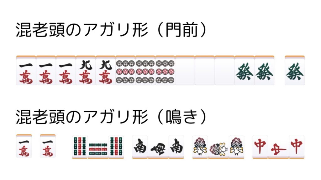 混老頭のアガリ形