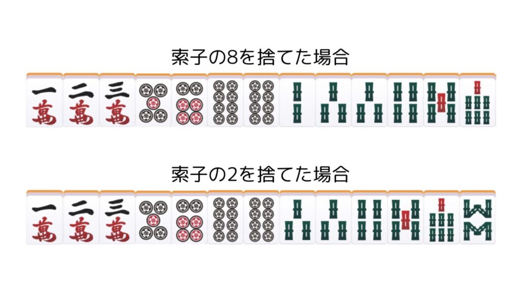 両面嵌張の受け入れ比較